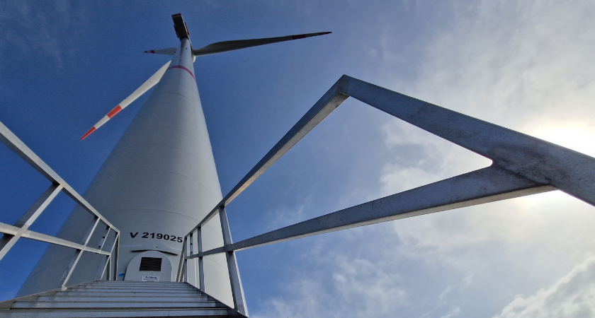 Aufbau Windenergieanlage in Mecklenburg-Vorpommern, Lübbenow